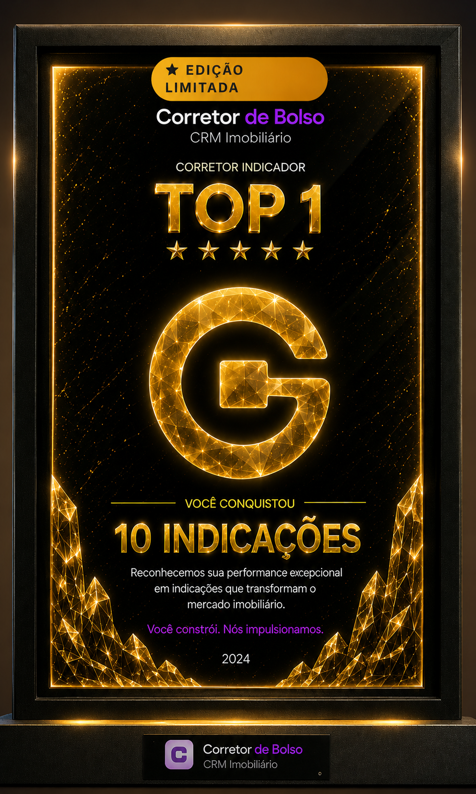 Placa Ouro — 10 indicações